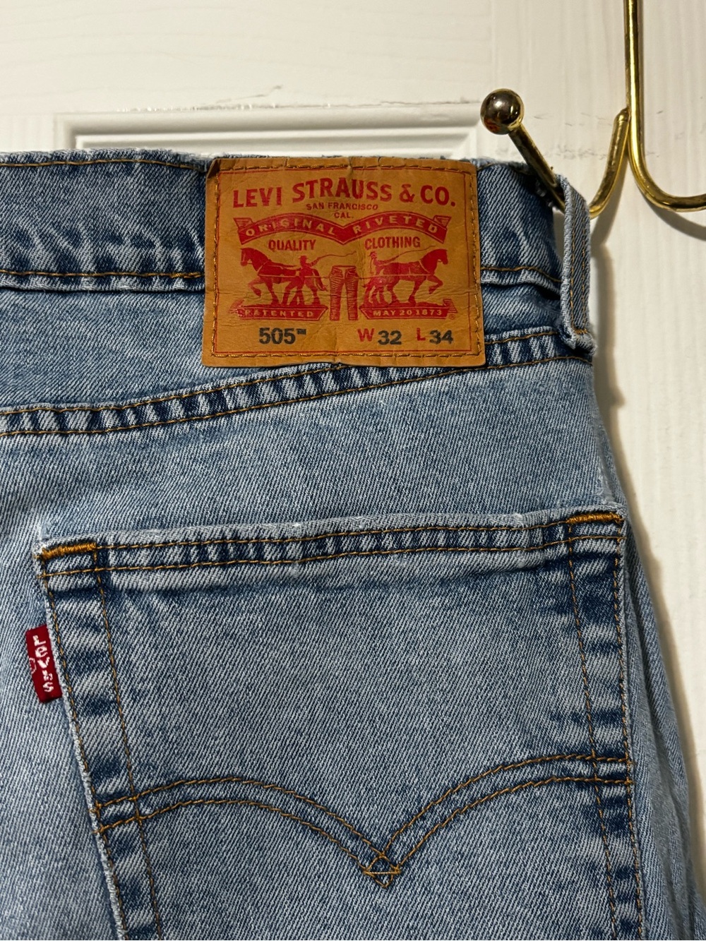 Levi's Light Blue Straight Leg 505 Men's Jeans